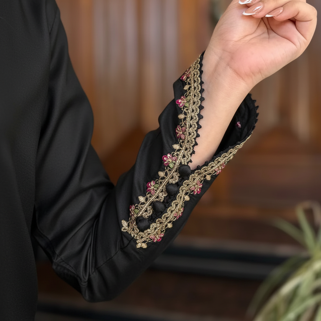 BLACK FARSHI SHALWAR