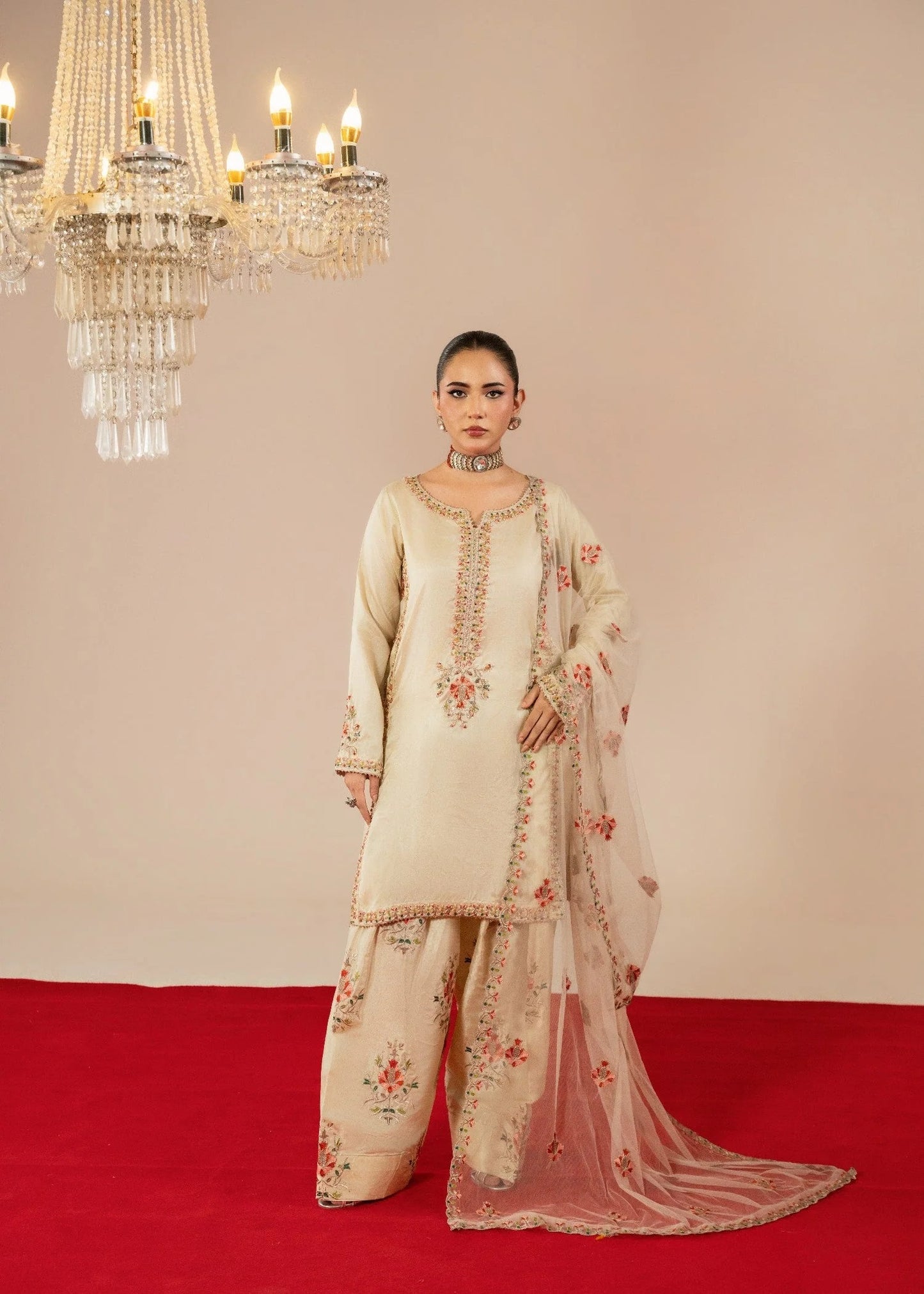 Beige Farshi Shalwar
