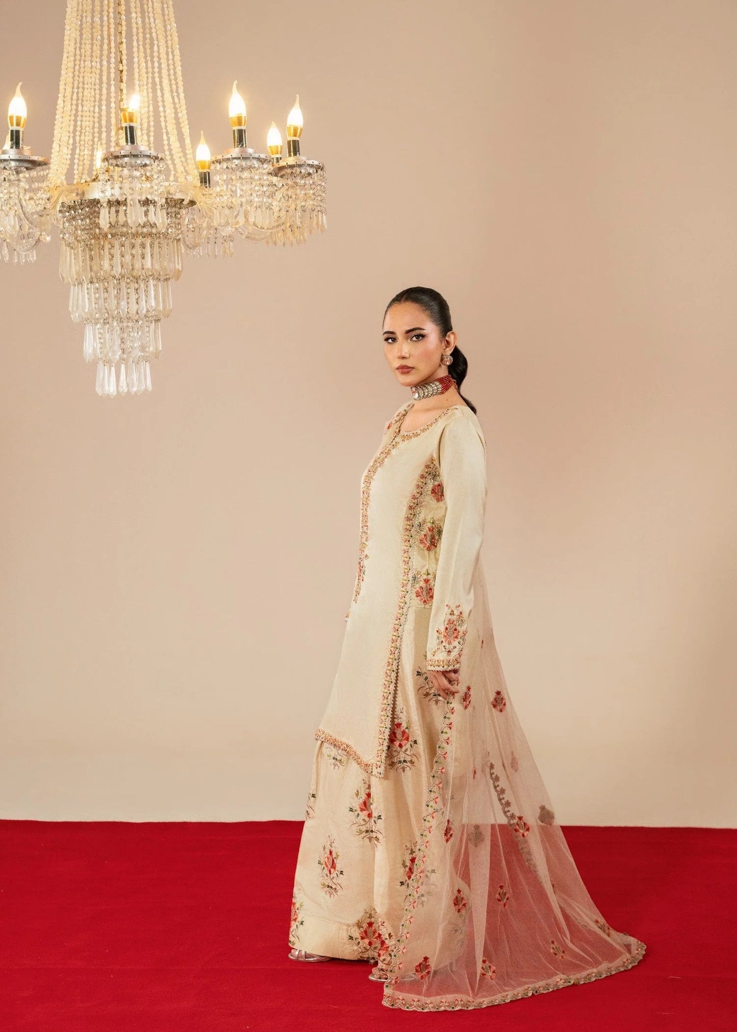 Beige Farshi Shalwar