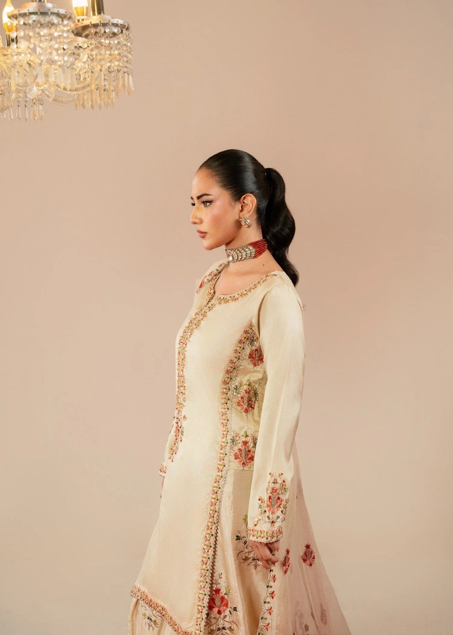 Beige Farshi Shalwar