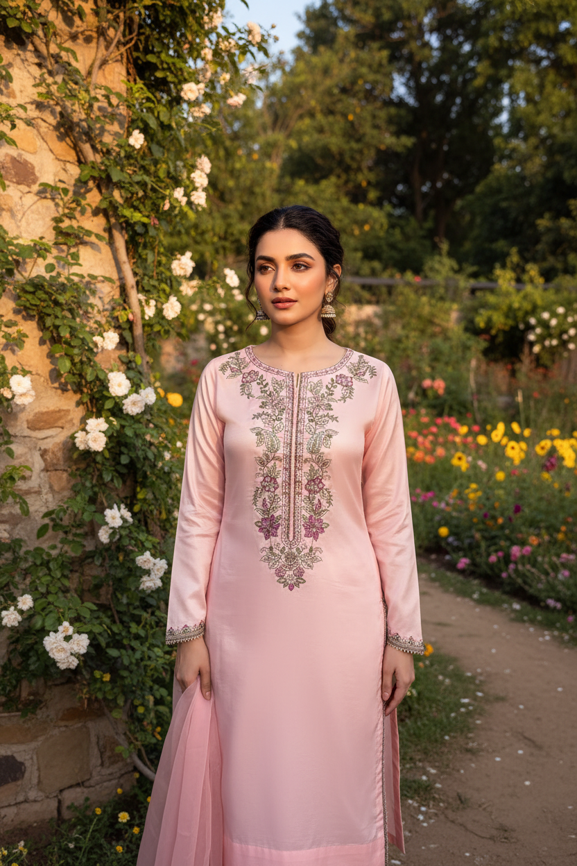 Pink Farshi Shalwar